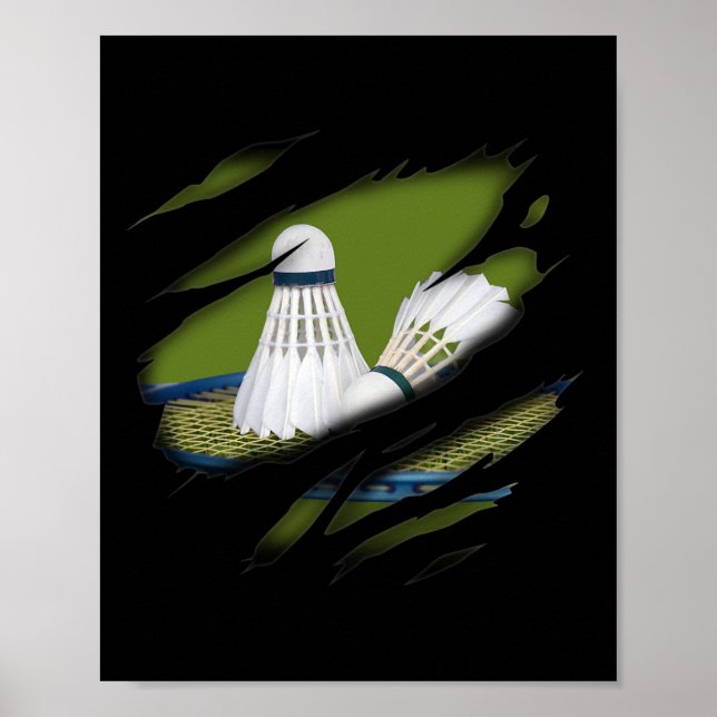 Badminton In Me Design  Poster (Front)