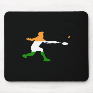 Badminton Indian Flag Racquet Shuttle Men Player  Mouse Mat