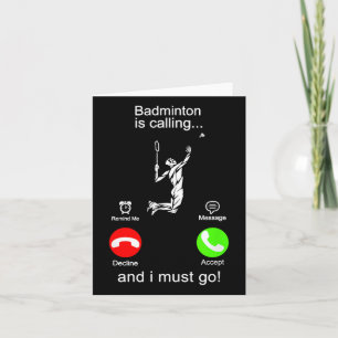 Badminton Is Calling Card