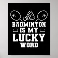 Badminton Is My Lucky Word Team Coach Shuttle Play