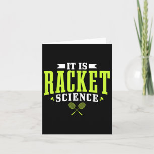 Badminton It Is Racket Science Men Women Funny  Card