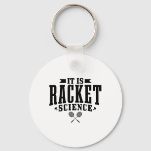 Badminton It Is Racket Science Men Women Funny Key Ring
