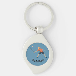 Badminton Key Ring