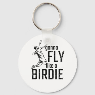 Badminton Key Ring