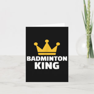 Badminton King Card