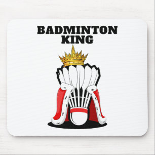 Badminton King Mens Badminton Player Shirt Boys Ba Mouse Mat
