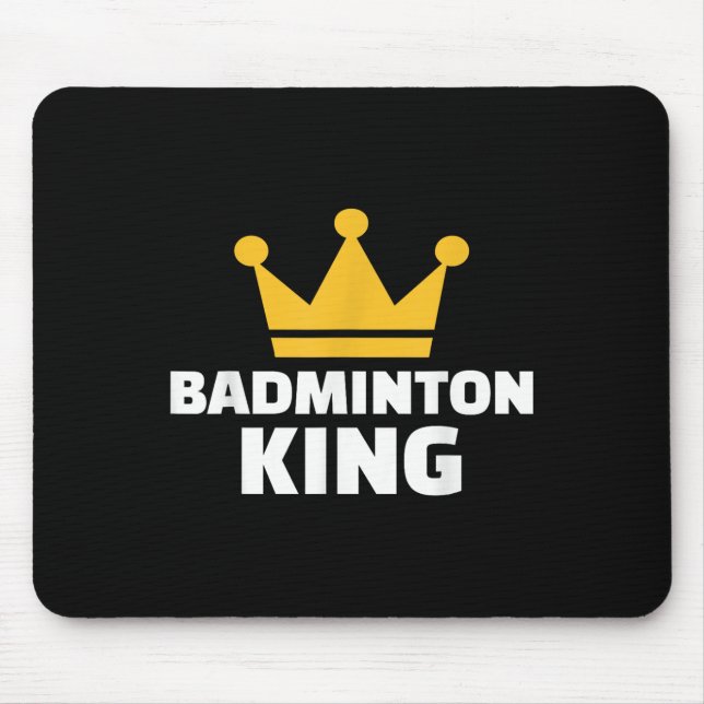 Badminton King  Mouse Mat (Front)