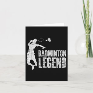 Badminton Legend _ Racket Shuttle _ Badminton Play Card