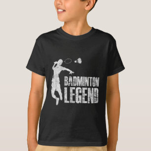 Badminton Legend _ Racket Shuttle _ Badminton Play T-Shirt