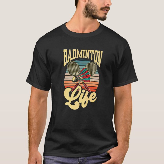 Badminton Life Match  Team Player T-Shirt (Front)