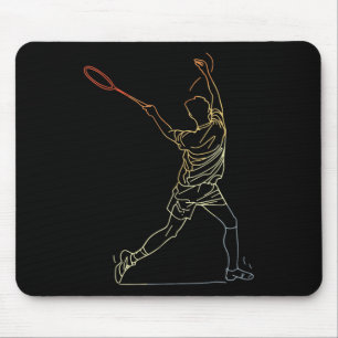 Badminton Linie Art Indoor Sports Mouse Mat