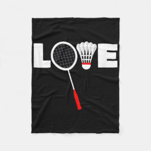 Badminton - Love Fleece Blanket