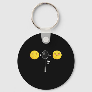 Badminton Love Happy Team Player Coach Funny Shutt Key Ring