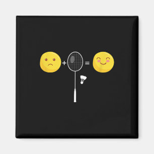 Badminton Love Happy Team Player Coach Funny Shutt Magnet