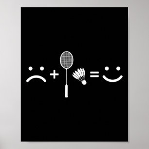 Badminton Love Happy Team Player Coach  Poster