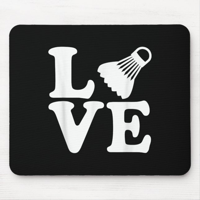 Badminton Love  Mouse Mat (Front)