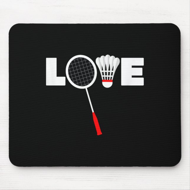 Badminton - Love  Mouse Mat (Front)