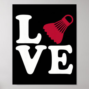 Badminton Love Poster