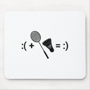 Badminton Love Shuttle Racquet Sport Badminton  Mouse Mat