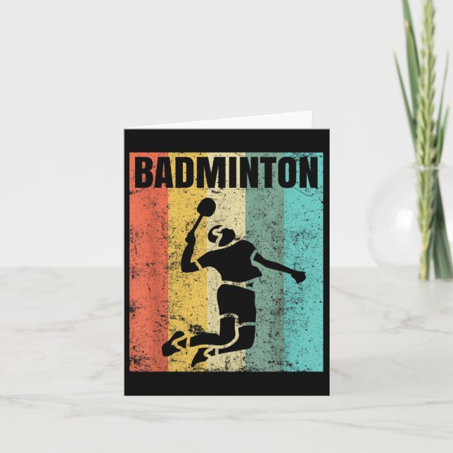 Badminton Love Team Player Coach  Card (Front)