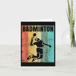 Badminton Love Team Player Coach Card