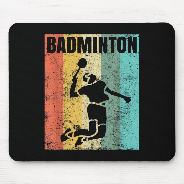 Badminton Love Team Player Coach  Mouse Mat (Front)