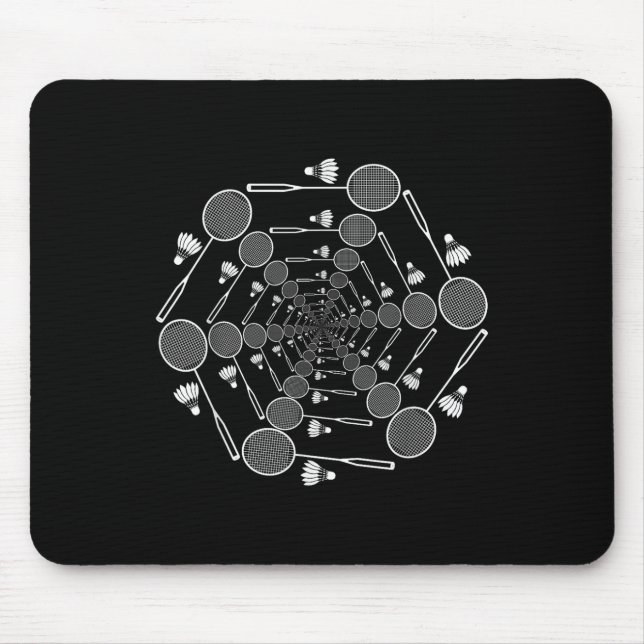 Badminton Love Team Player Coach  Mouse Mat (Front)