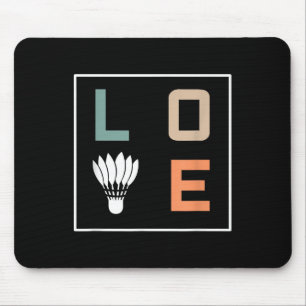 Badminton Love Team Player Coach Mouse Mat