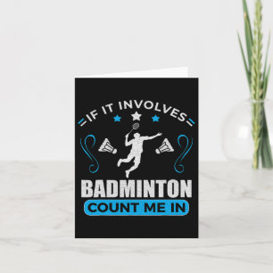 Badminton Lover - Badminton Player Card
