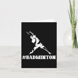 Badminton Lover Funny Sports Player Coach Graphic  Card