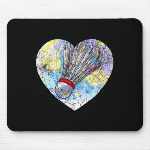 Badminton Lovers Badminton Heart Womens Mothers Gi Mouse Mat