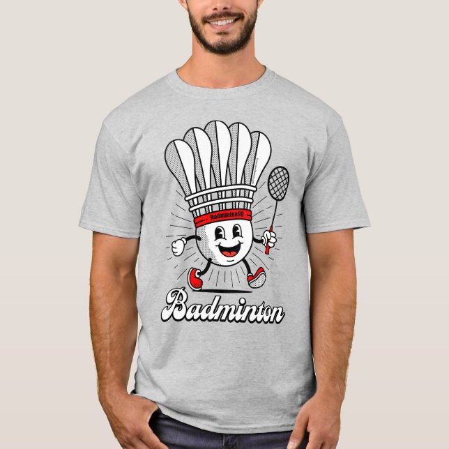 Badminton Mascot Classic T-Shirt (Front)