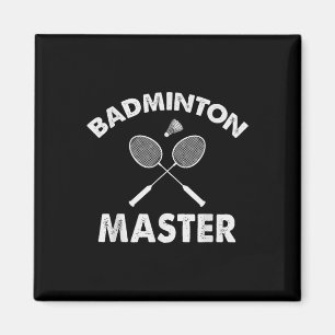Badminton Master Funny Badminton Player Shuttle Ra Magnet