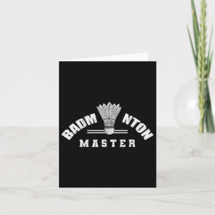 Badminton Master Shuttle Birdie Badminton Card