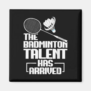 Badminton Match Talent Shuttle Player Badminton  Magnet