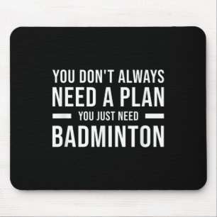 Badminton Men Women Kids Funny Mouse Mat
