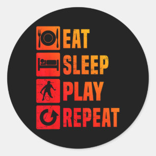 Badminton Mens Badminton Player Squash Shuttle  Classic Round Sticker