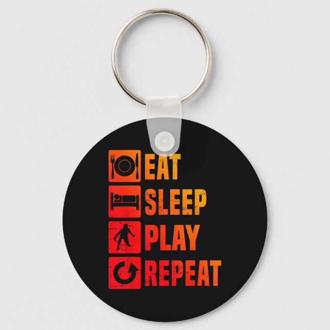 Badminton Mens Badminton Player Squash Shuttle  Key Ring (Front)
