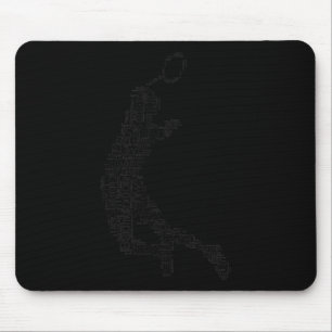 Badminton Mens Womens Badminton Player Mouse Mat