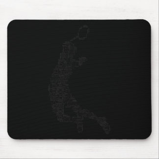 Badminton Mens Womens Badminton Player Mouse Mat