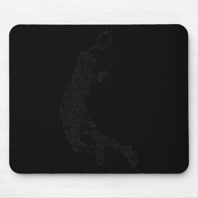 Badminton Mens Womens Badminton Player  Mouse Mat (Front)