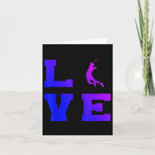 Badminton Mens Womens Badminton Player Shuttle  Card