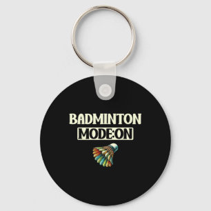 Badminton Mode On Fun Colourful Shuttle Key Ring