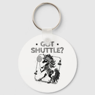 Badminton Mode On Shuttle Racket Key Ring