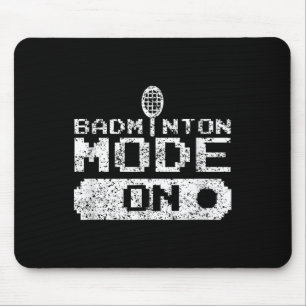 Badminton Mode On Team Shuttle Player Coach  Mouse Mat