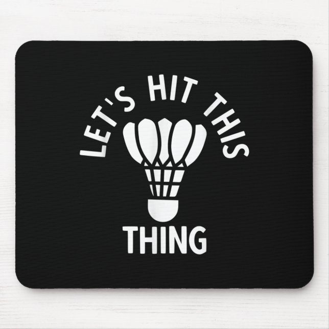 Badminton  mouse mat (Front)
