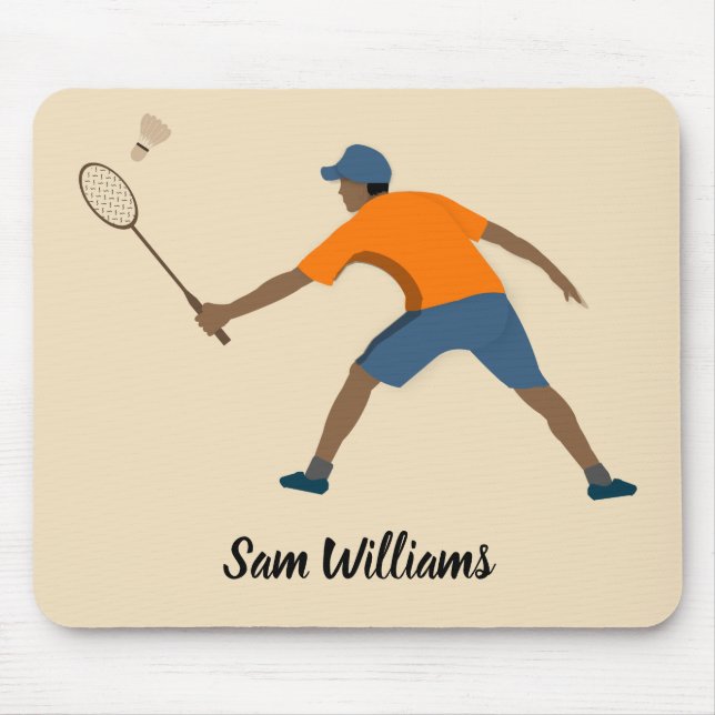Badminton Mouse Mat (Front)