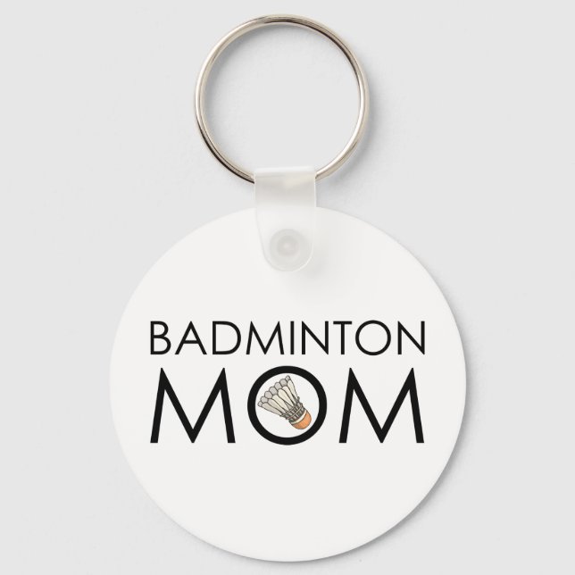 Badminton Mum Key Ring (Front)