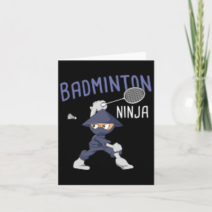 Badminton Ninja Kids Shuttle Boy Badminton  Card