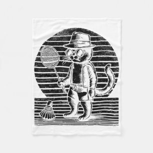 Badminton Ninja Shuttle Fleece Blanket